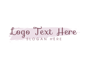 Watercolor - Beauty Cursive Wordmark logo design