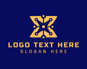 Modern - Tech Digital Star logo design