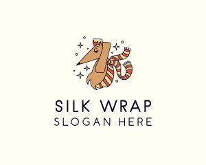 Scarf - Greyhound Dog Scarf logo design