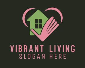 Living - House Hand Charity logo design