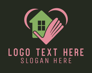 Living - House Hand Charity logo design