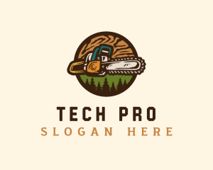 Tool - Forestry Woodcutter Tool logo design