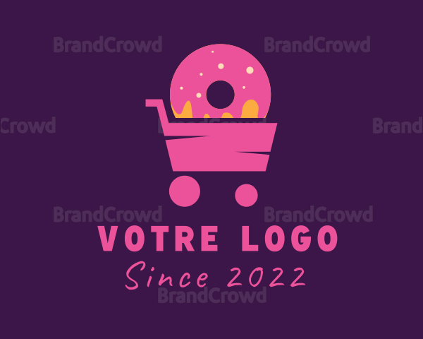 Donut Food Cart Logo