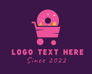 Cart - Donut Food Cart logo design