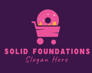 Donut Food Cart  Logo