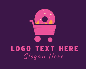 Donut Food Cart  Logo