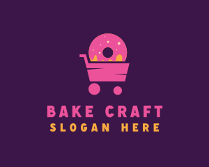 Donut Food Cart  logo design