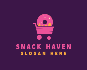 Donut Food Cart  logo design