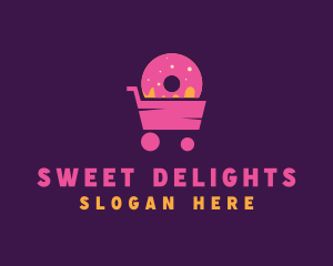 Donut Food Cart  logo design