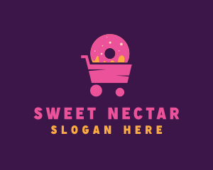 Donut Food Cart  logo design