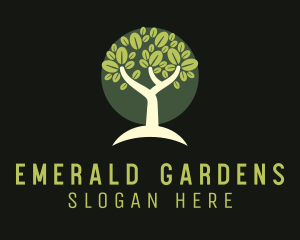 Natural Wellness Tree logo design