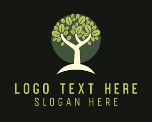 Agriculturist - Natural Wellness Tree logo design