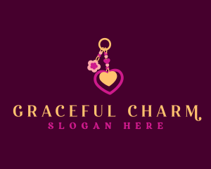 Keychain Beads Charms logo design