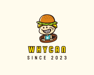 Playground - Happy Burger Kid logo design