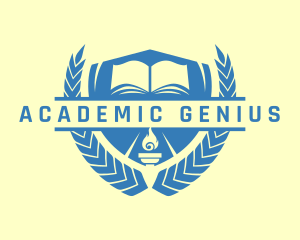 Professor - Education Book Academy logo design
