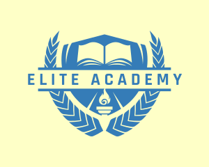 Police Cap - Education Book Academy logo design