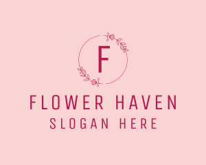 Flower Fashion Wreath logo design