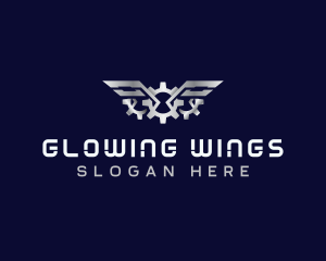 Gear Wings Mechanic logo design