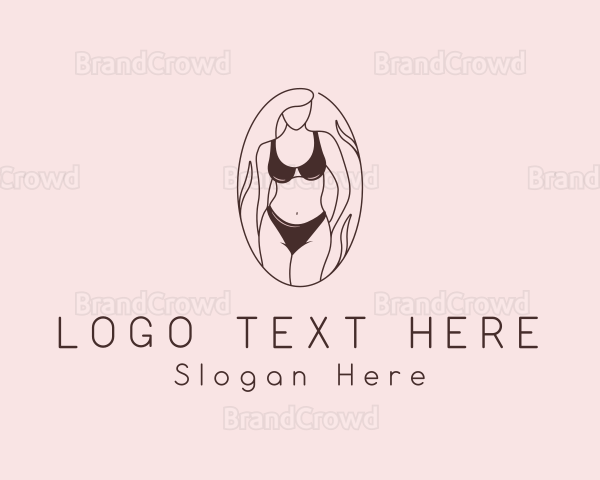 Sexy Woman Lingerie Logo