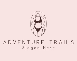 Sexy Woman Lingerie logo design