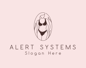 Sexy Woman Lingerie logo design