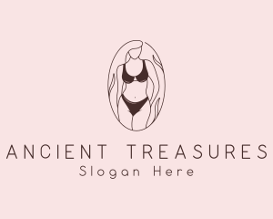 Sexy Woman Lingerie logo design