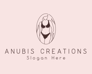 Sexy Woman Lingerie logo design