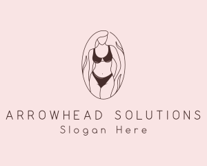 Sexy Woman Lingerie logo design