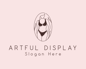 Sexy Woman Lingerie logo design