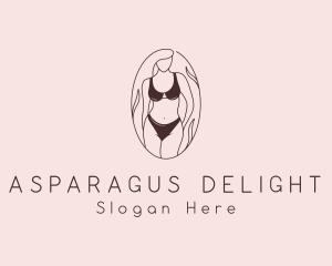 Sexy Woman Lingerie logo design