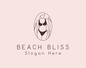 Swimsuit - Sexy Woman Lingerie logo design
