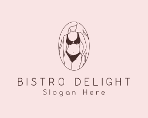 Sexy Woman Lingerie logo design