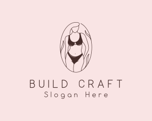 Sexy Woman Lingerie logo design