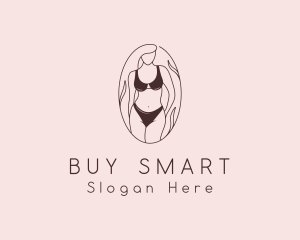 Sexy Woman Lingerie logo design