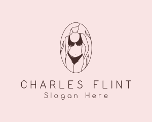 Sexy Woman Lingerie logo design