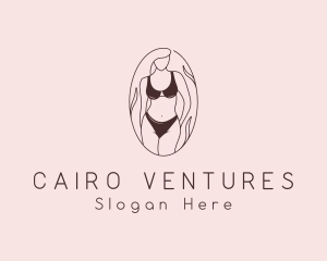 Sexy Woman Lingerie logo design