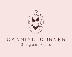 Sexy Woman Lingerie logo design