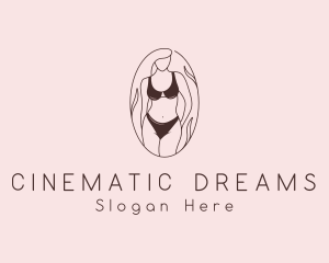 Sexy Woman Lingerie logo design