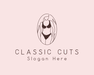 Sexy Woman Lingerie logo design