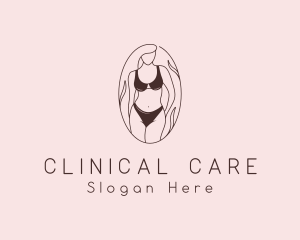 Sexy Woman Lingerie logo design