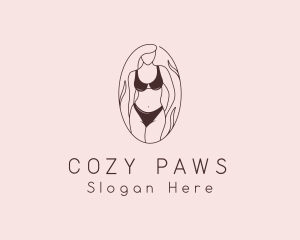 Sexy Woman Lingerie logo design