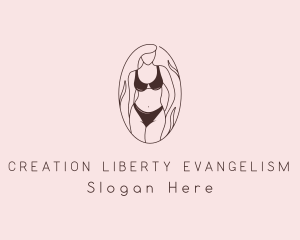 Sexy Woman Lingerie logo design