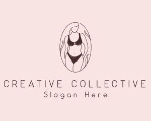 Sexy Woman Lingerie logo design