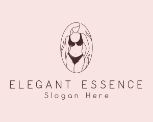 Sexy Woman Lingerie logo design