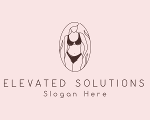 Sexy Woman Lingerie logo design