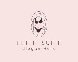 Sexy Woman Lingerie logo design