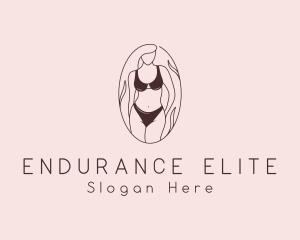 Sexy Woman Lingerie logo design