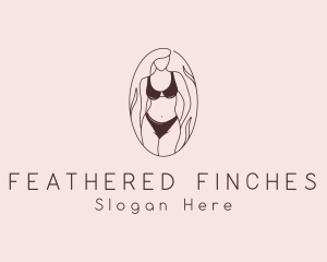 Sexy Woman Lingerie logo design