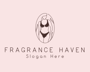 Sexy Woman Lingerie logo design