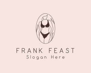 Sexy Woman Lingerie logo design